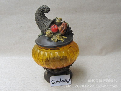 批發(fā)樹(shù)脂工藝品 鬼節(jié)系列南瓜擺飾SH042，德化縣輝達(dá)陶瓷店專業(yè)供應(yīng)